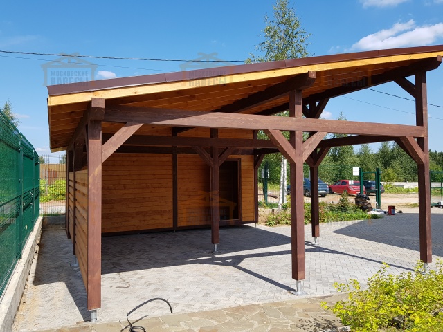 Односкатный навес для техники ДИПЛОМАТ — Фото 2