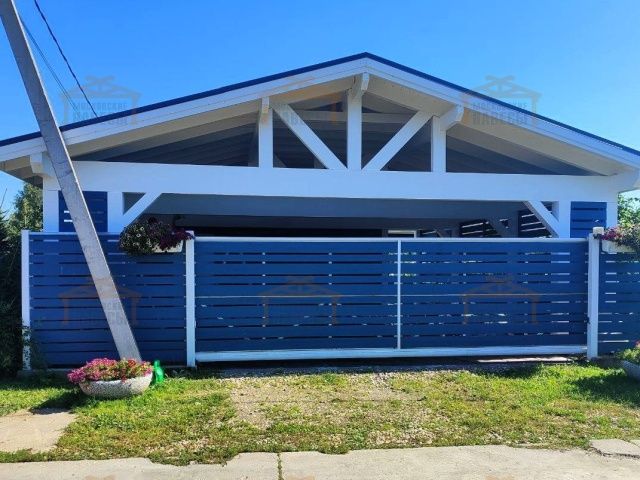 Навес для трех авто с хозблоком СОНАТА — Фото 2