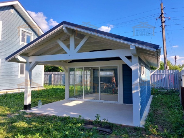 Застекленная беседка БУРЕВЕСТНИК — Фото 3